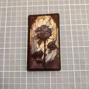 10 for $10 Sticker Stained Glass Gothic Witchy Beautiful Details Black Rose